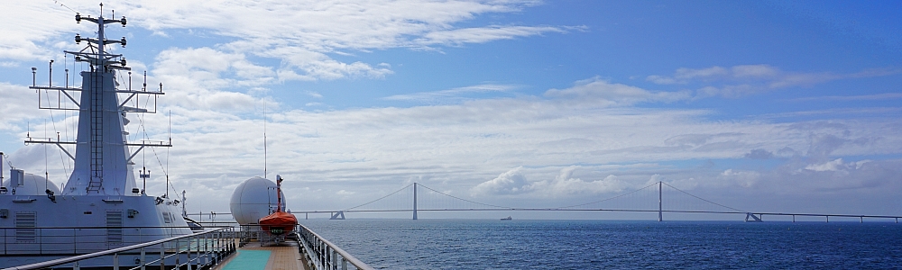 kreuzfahrten, ostseekreuzfahrt, große belt brücke, storebæltsbroen, kreuzfahrten buchen, kreuzfahrt online buchen