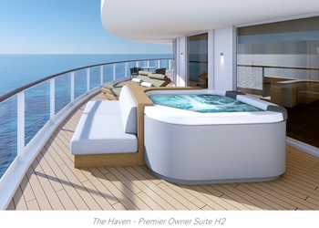 norwegian prima, the haven premier owner suite h2, kreuzfahrten ncl, beratung ncl, reisebüro kreuzfahrt, kreuzfahrten buchen